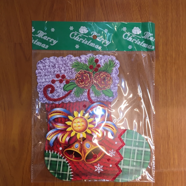 Christmas sticker large socks details Picture