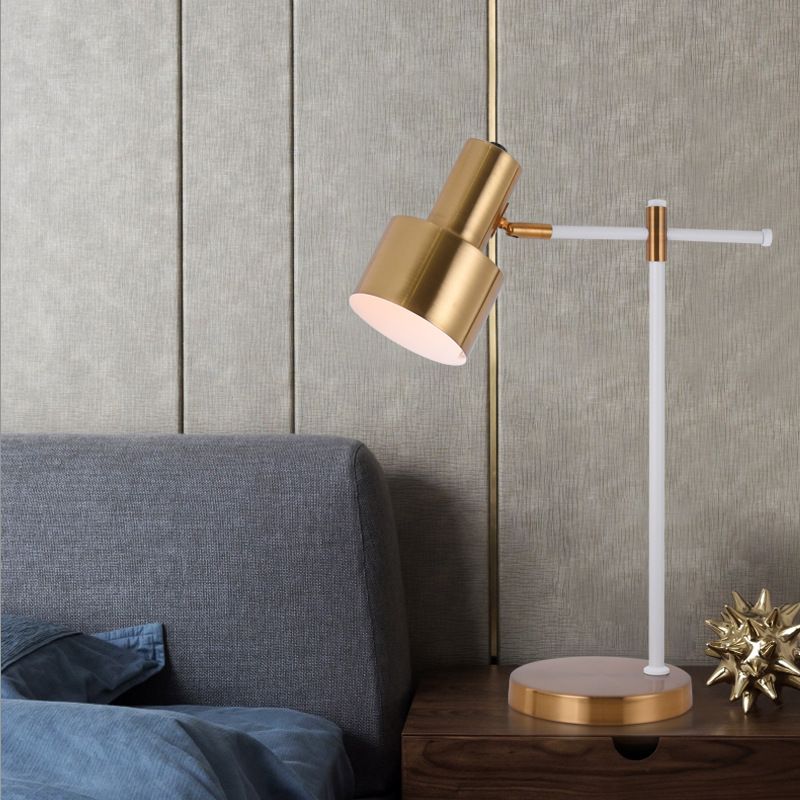 Garden creative electroplated desk lamp Nordic study LED household lamp Stainless steel bedroom hotel LED desk lamp