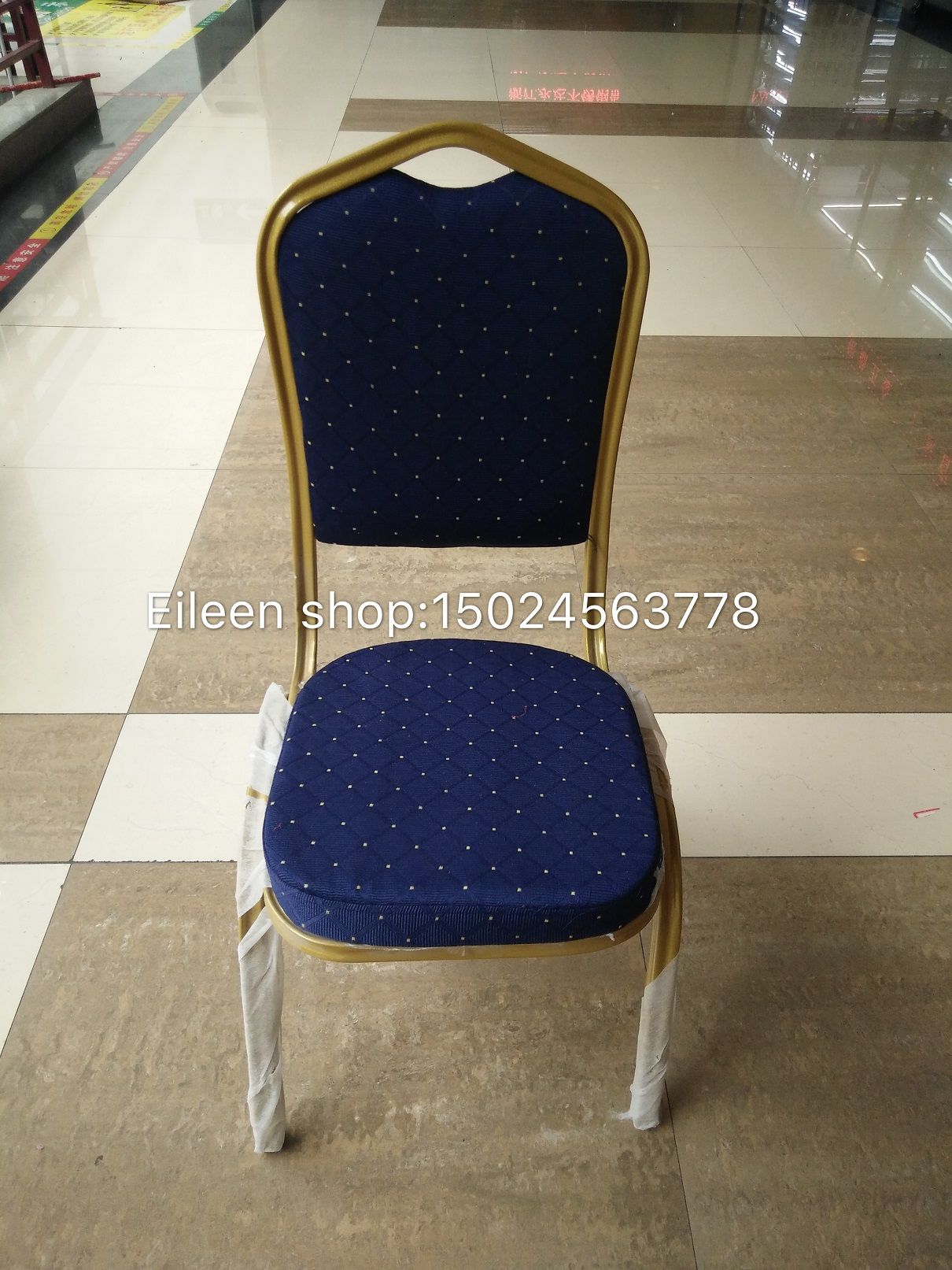 蓝色酒店椅，餐椅，饭店餐厅椅子，家用吃饭椅