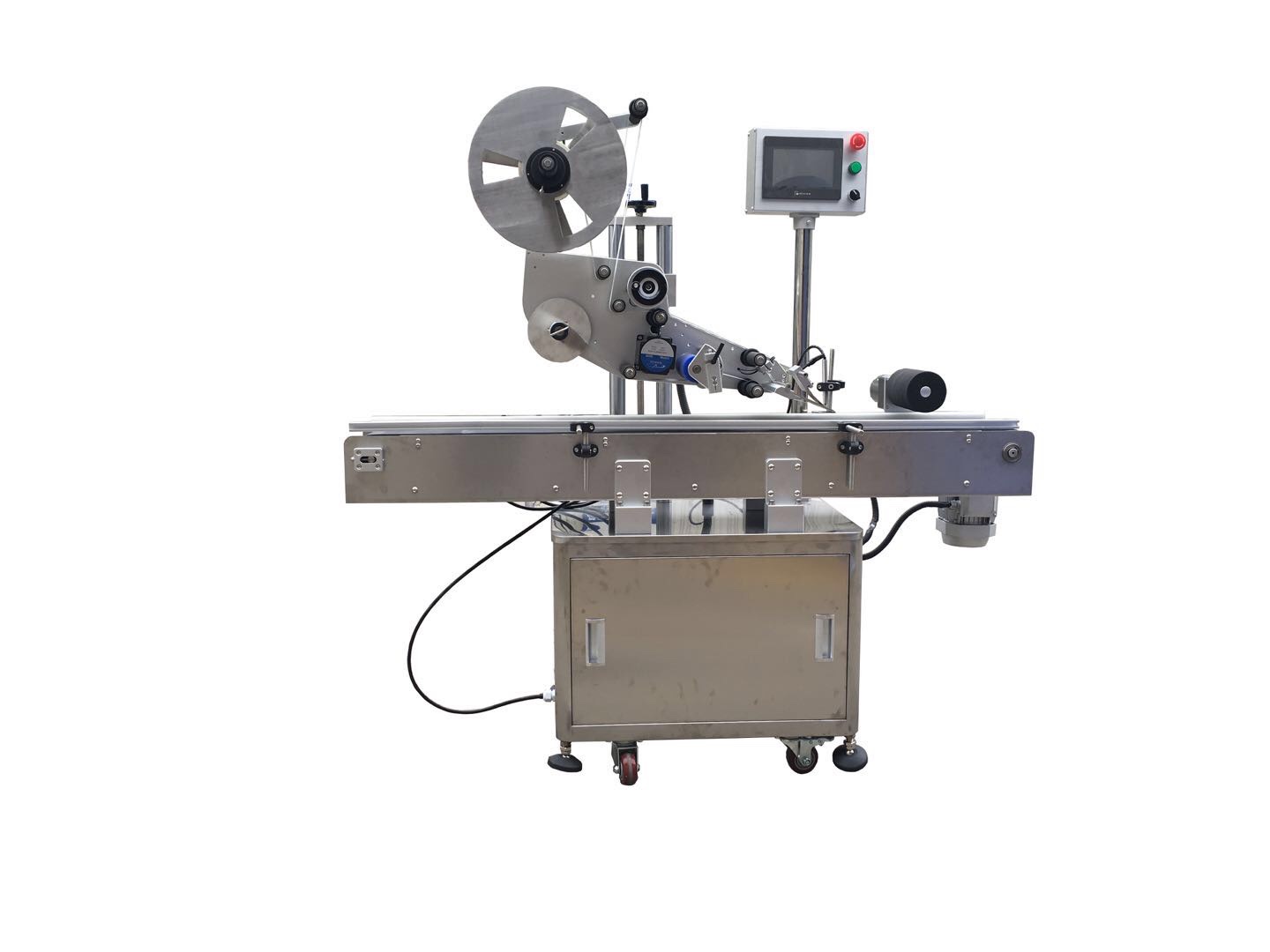 Fully automatic round bottle labeling machine packaging equipment is in stock and available for immediate delivery from the manufacturer undefined