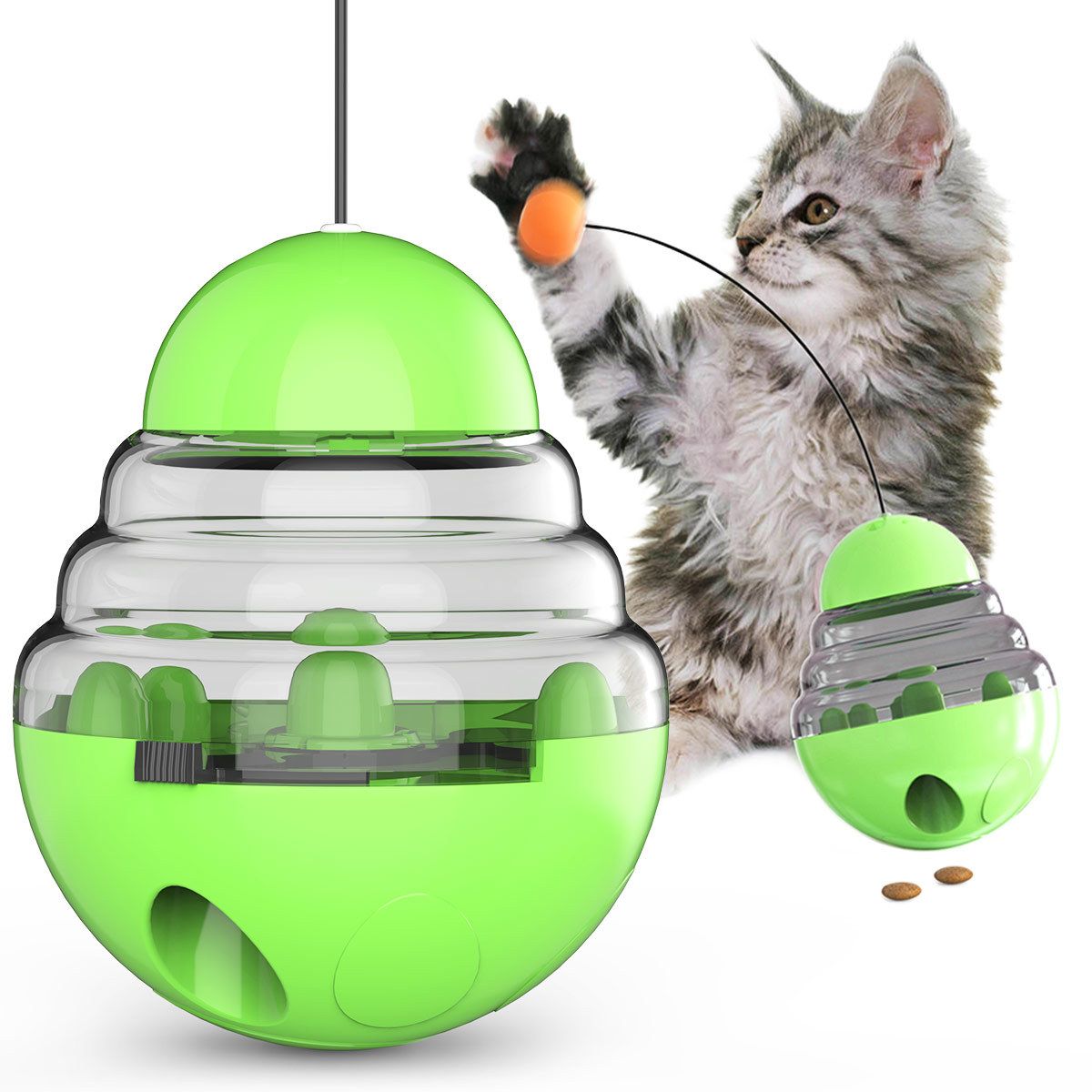 Pet supplies cat toy tpr leaky food toy, interactive cat leaky food toy, cat toy ball, wholesale leaky food toy Specification image