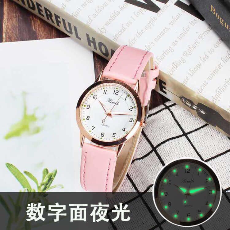 A fresh and versatile girls' watch, Korean version, student trend, simple and elegant, forest girl style, luminous waterproof, fashionable for girls