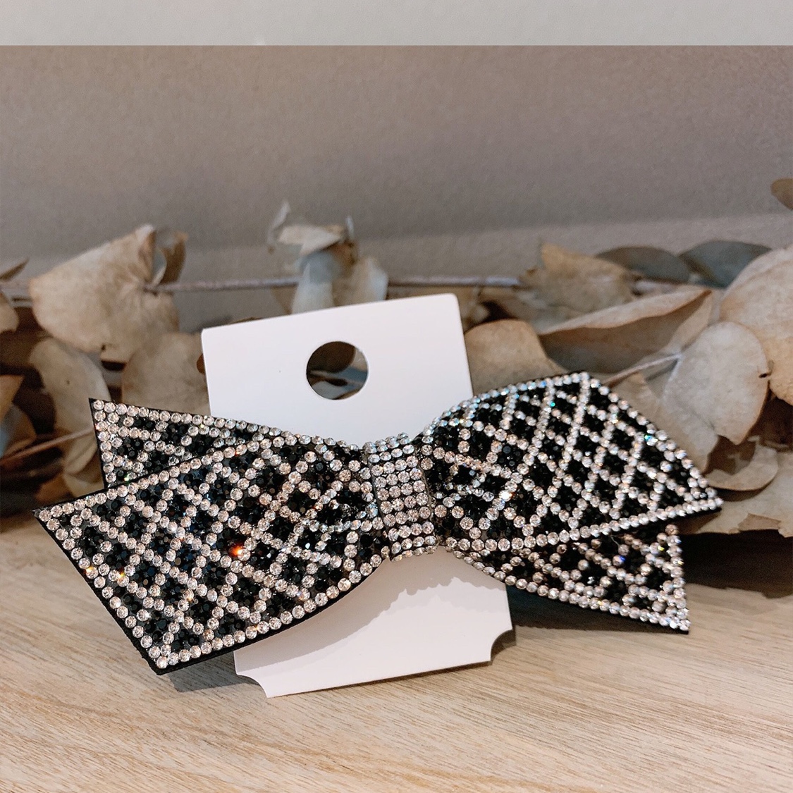 Korean version set with diamond bow hand - made the same style thumbnail