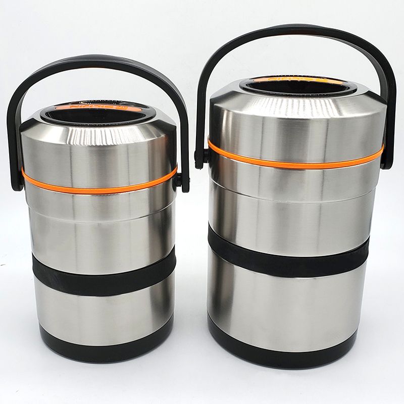 Factory direct sales of stainless steel vacuum anti-overflow pot, long-lasting heat preservation lunch box and lunch box