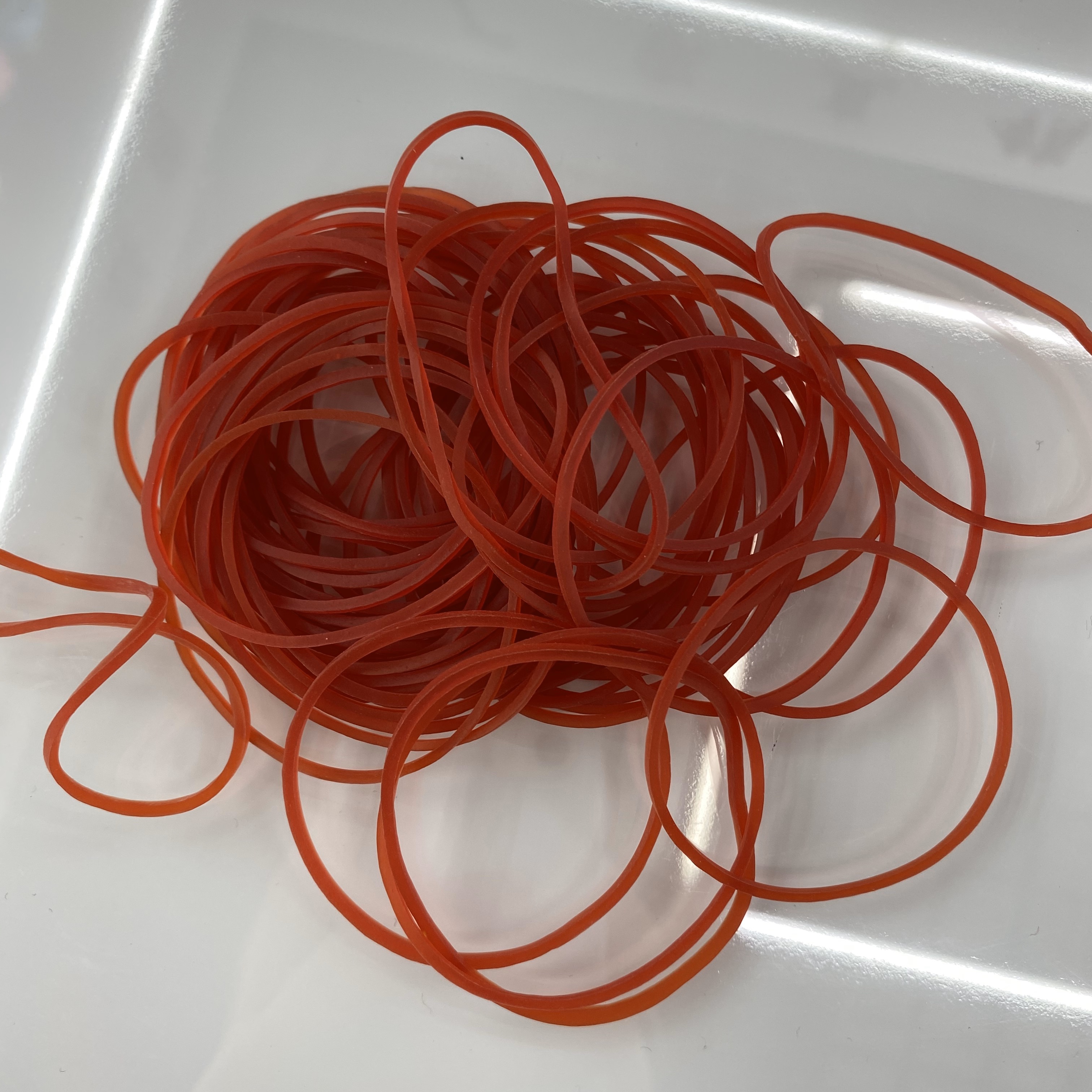 50 Clear Red Rubber Band Diameter 5.0Cm Red Rubber Ring Rubber Band details Picture