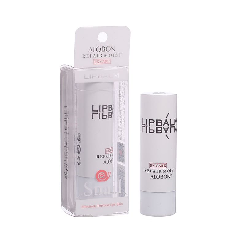 ALOBON Snail Moisturizing Lip Balm. Alobon Lip balm nourishes the lips, making them moist and colorless detail image 1