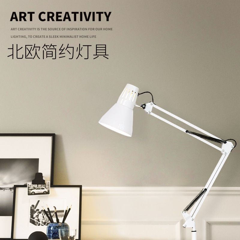 Simple hose office learning eye-care home folding telescopic Iron Art Hotel infra-red physiotherapy table lamp floor lamp