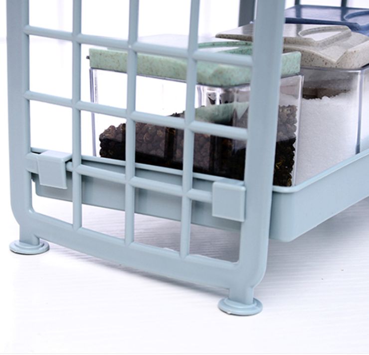 Creative cosmetics display rack on the second floor of the home Cosmetic shelf desktop cosmetic shelf kitchen seasoning bottle plastic storage rack
