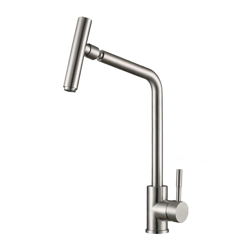 The FIRMER kitchen faucet from Ilinuo is made of all copper and 304 stainless steel, and is splash-proof