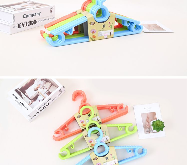 旭峰 品牌直销多用途实心塑料衣架成人女士宽衣架晾晒服装加厚裤子晾衣架详情图9