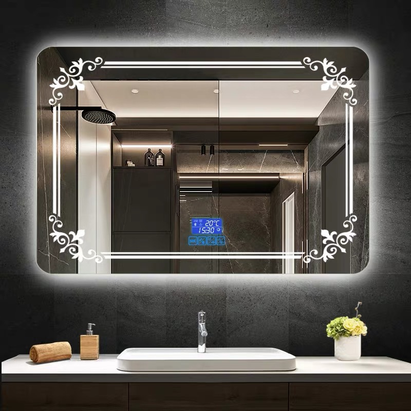 镜子浴室玻璃灯镜化妆镜子美容镜LED除雾镜触摸镜子灯镜图