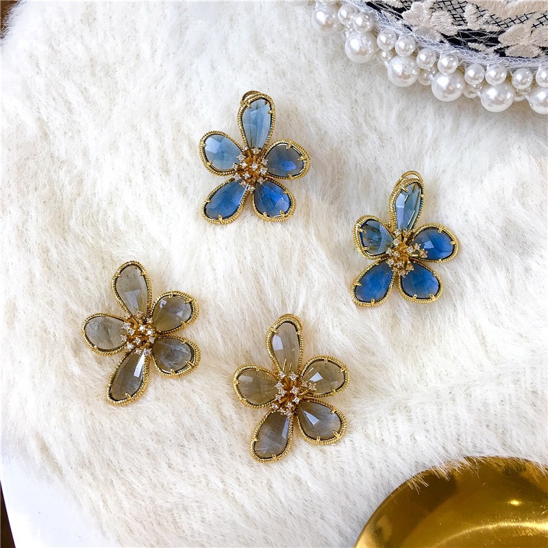 Crystal Flower Earrings