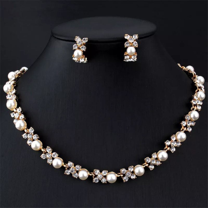 Bridal Jewelry Alloy Set Pearls