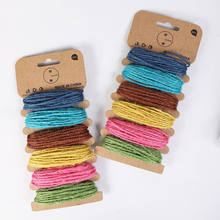 彩色麻绳/挂卡麻绳/6色麻绳产品图