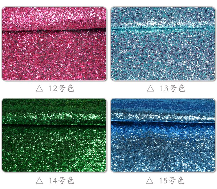 Factory direct sales of scallion powder, glitter shoe materials, sequined glitter, scallion powder artificial leather, Glitter pu leather fabric detail image 7
