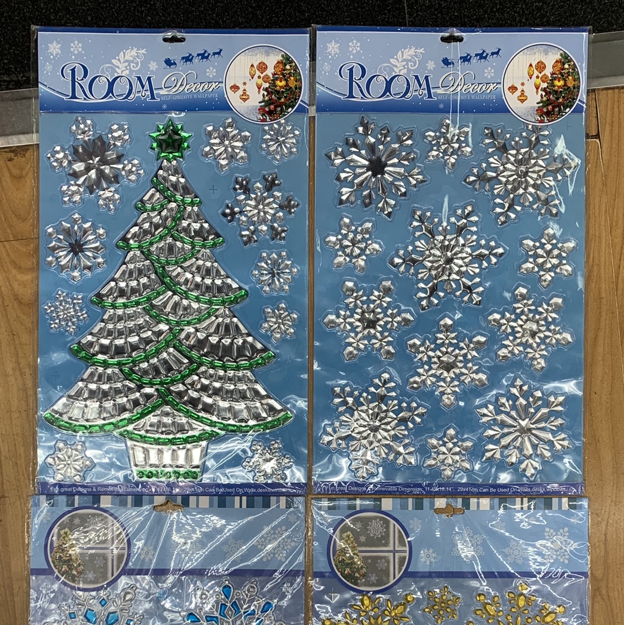 圣诞节贴纸墙贴圣诞老人雪人麋鹿玻璃橱窗装饰贴无胶静电贴纸
