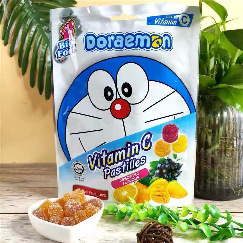 马来西亚原装进口食品哆啦a梦什锦水果味维生素c软糖详情2