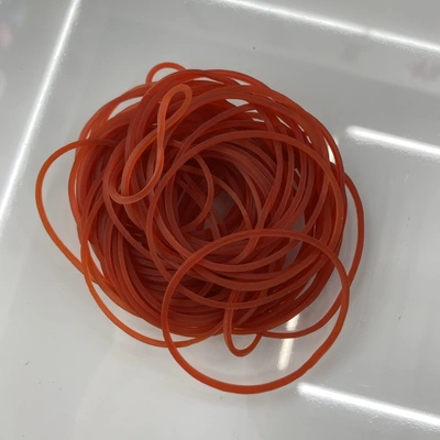 50 Clear Red Rubber Band Diameter 5.0Cm Red Rubber Ring Rubber Band