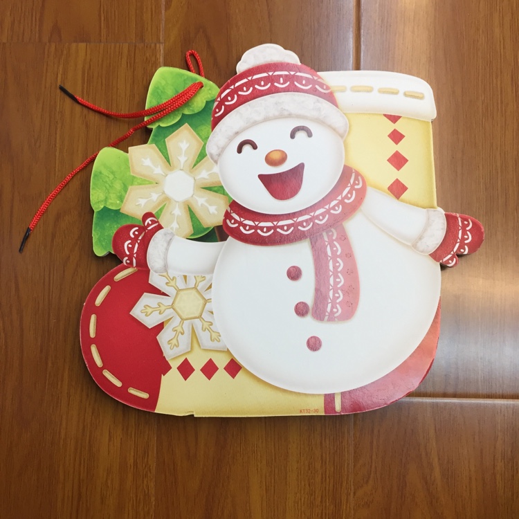 Christmas foam pendant in snowman style details Picture