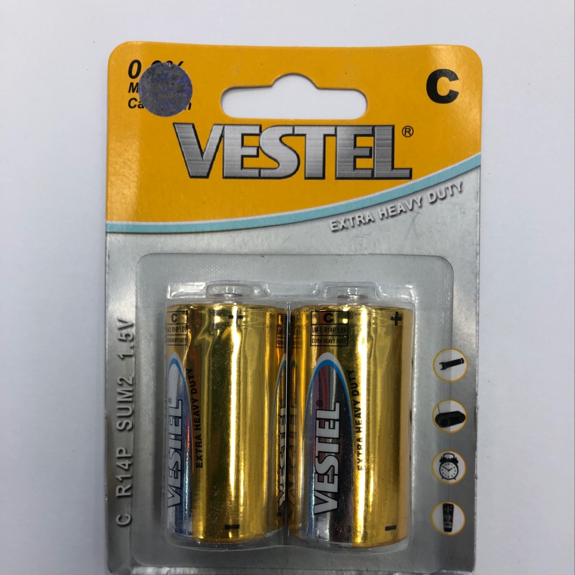 VESTEL No. 2 has two card-attached batteries