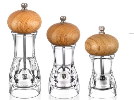 There are many styles of acrylic salt and pepper salt grinders Application Scenario