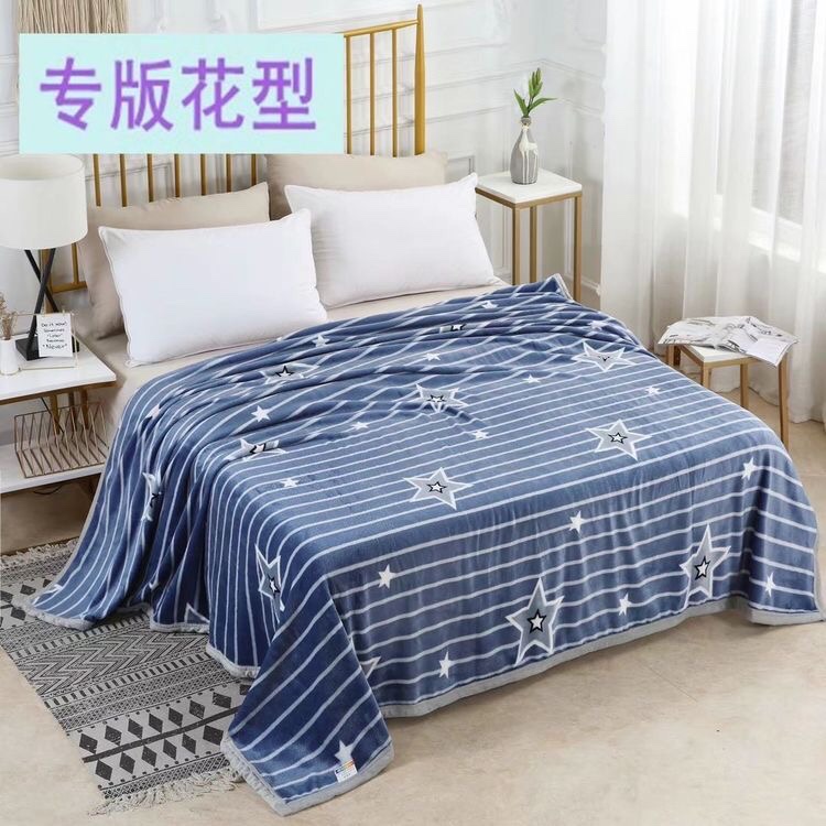 Printed Ice Carved Flannel Blanket Specification drawing