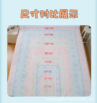 厂家直销婴儿纯棉隔尿垫宝宝彩棉尿垫尿不湿防水透气可洗双面