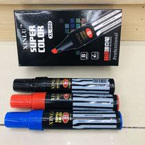 Large capacity marker extra thick oily pen extra large tip 8mm box head pen