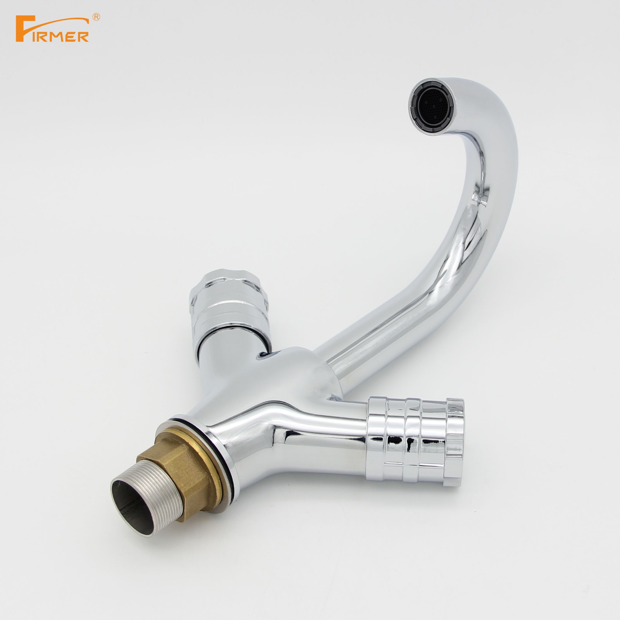 Firmer Slow-Opening Horn Washbasin Faucet, Pressurized Faucet, Kitchen Hot And Cold Sink, Sink For Washing Vegetables Specification drawing