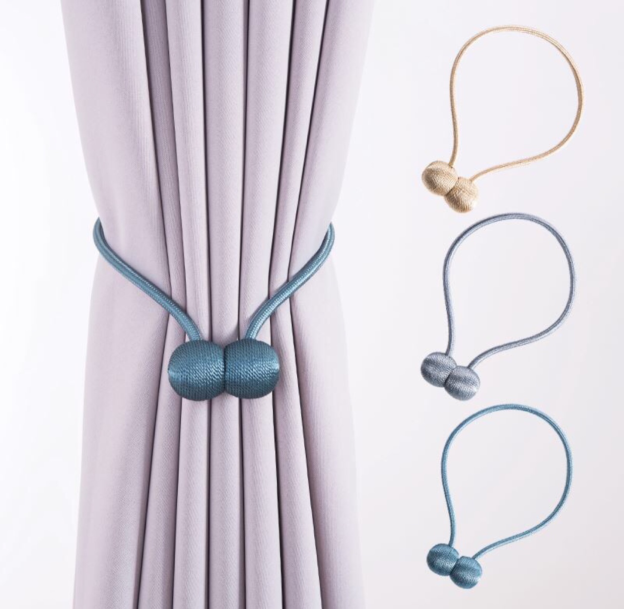 A friend's window decoration magnet curtain buckle a pair of tie straps to bind the curtain ring the curtain ring the bedroom curtain tie rope curtain with the curtain clip thumbnail