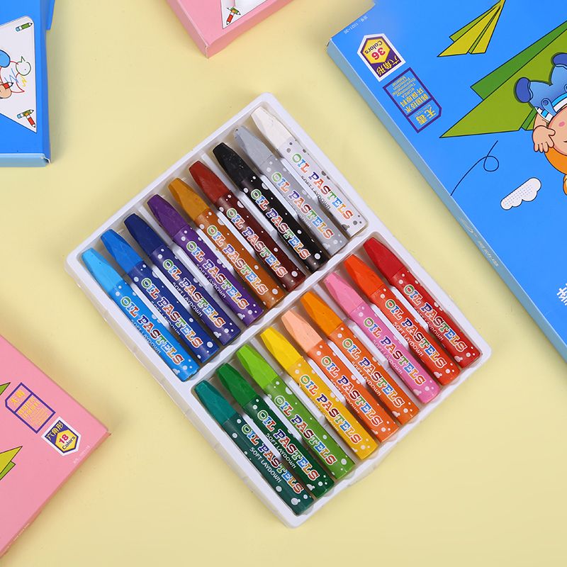 Smart Bird quality oil painting stick 18 color washable environmental protection children crayon painting brush painting tools wholesale thumbnail