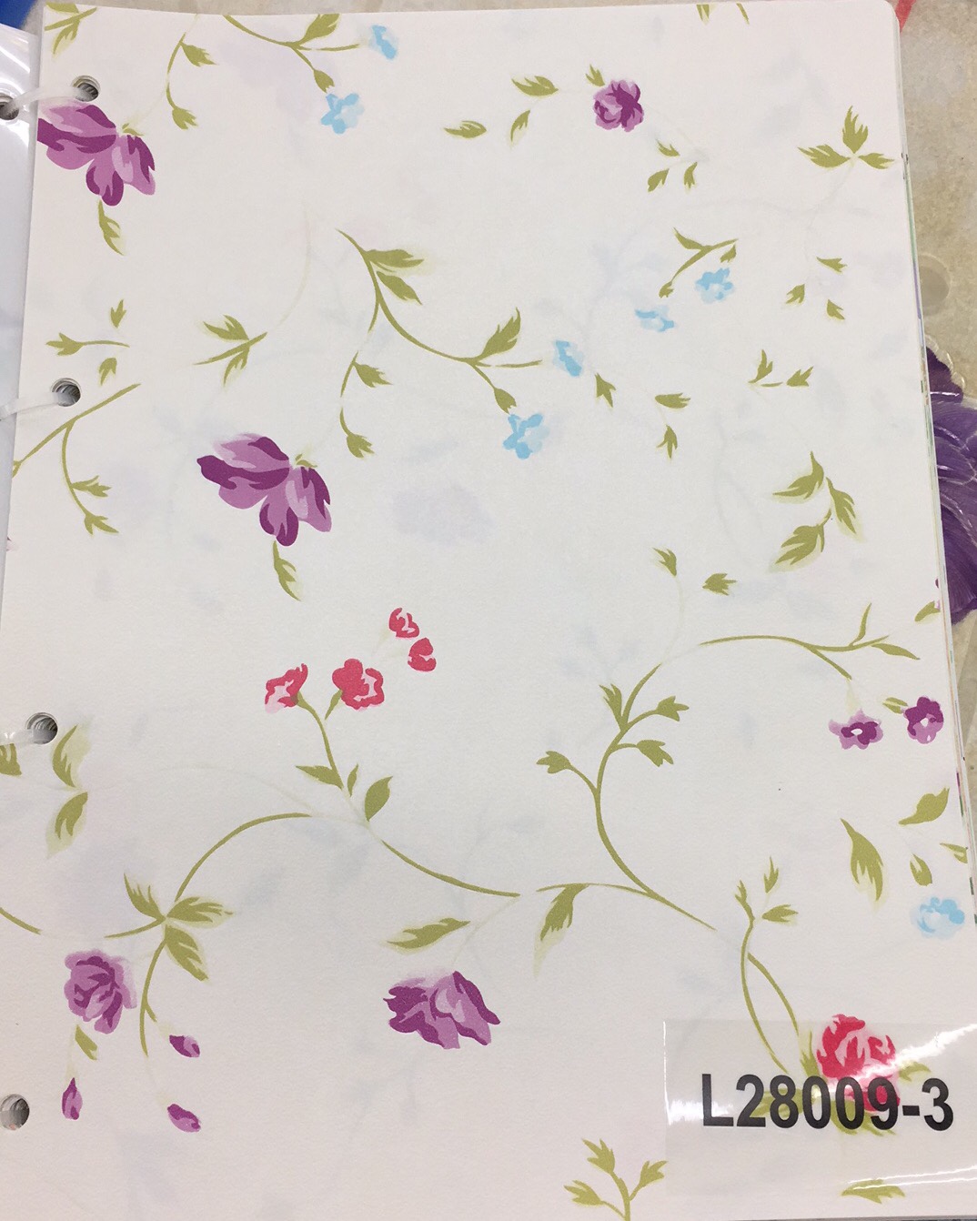 珠光膜墙纸45cm*2m白底实物图