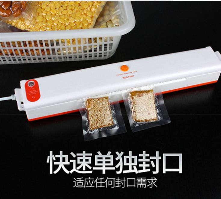 New small vacuum packaging machine, household food vacuum sealing machine, small plastic sealing machine, portable kitchen preservation machine detail image 2