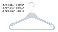 LT-123铁钩塑料衣架带杆衣架服装辅料衣架42厘米