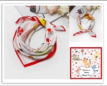 Red border scarf scarf Long scarf shawl