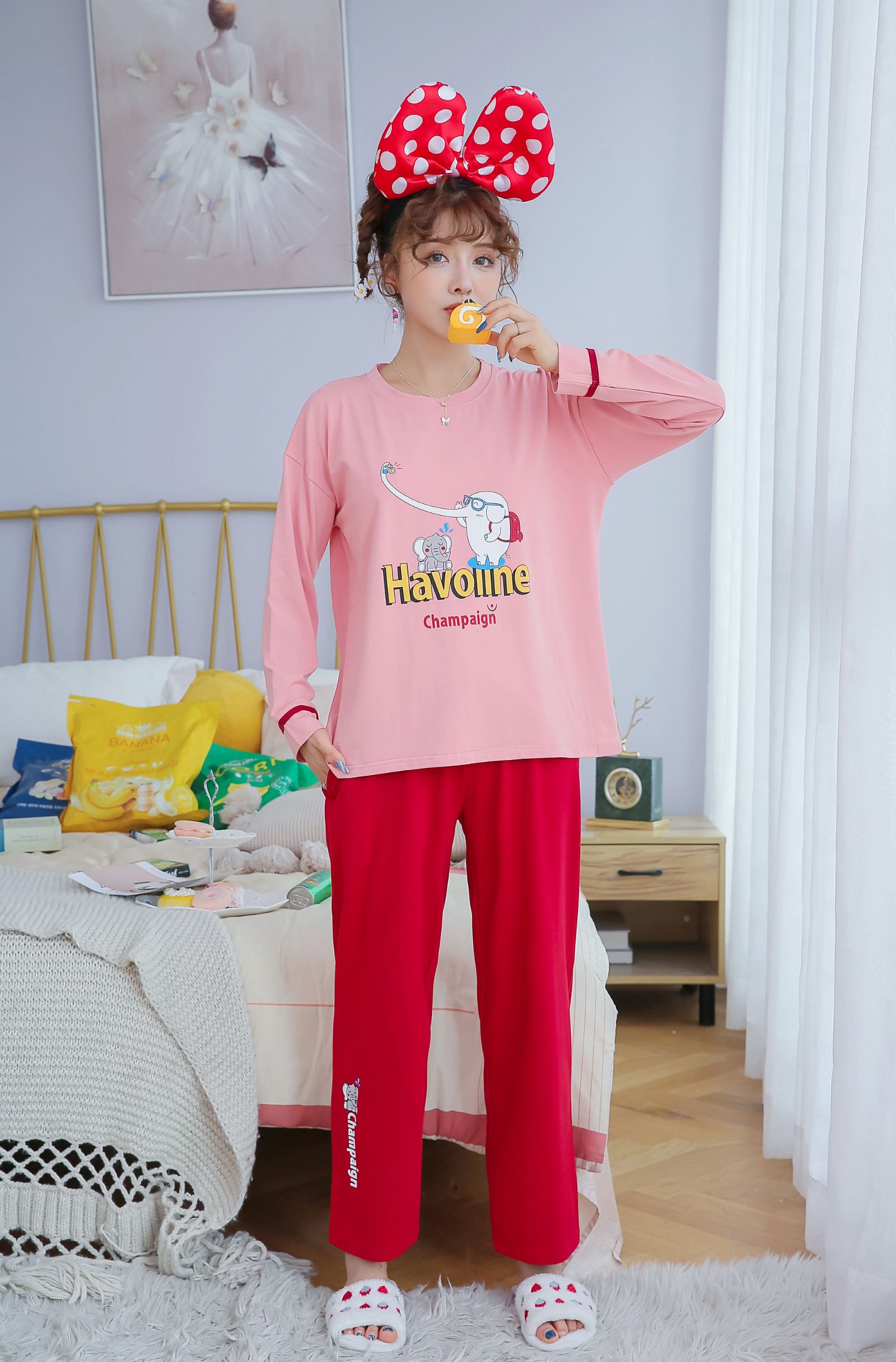 睡衣休闲家居服纯棉卡通印花301#