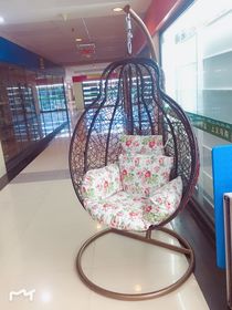 Outdoor leisure outdoor balcony furniture Bird's Nest rocking chair hanging basket rocking chair rattan chair swing gourd type hanging chair