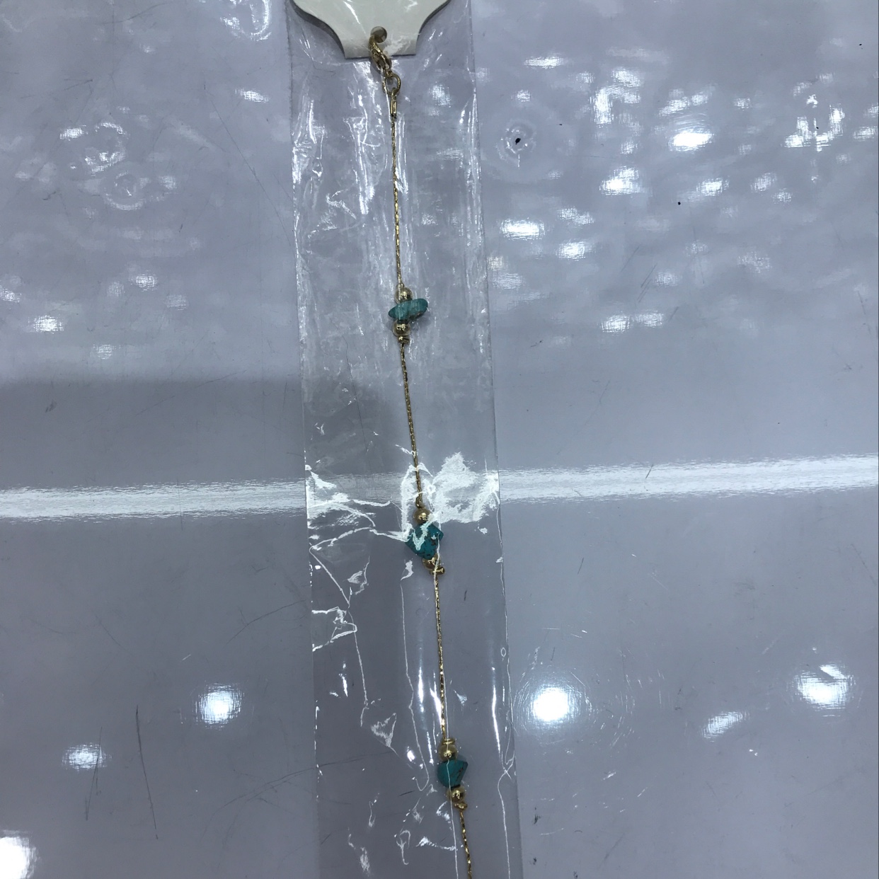Single blue turquoise bracelet wholesale thumbnail