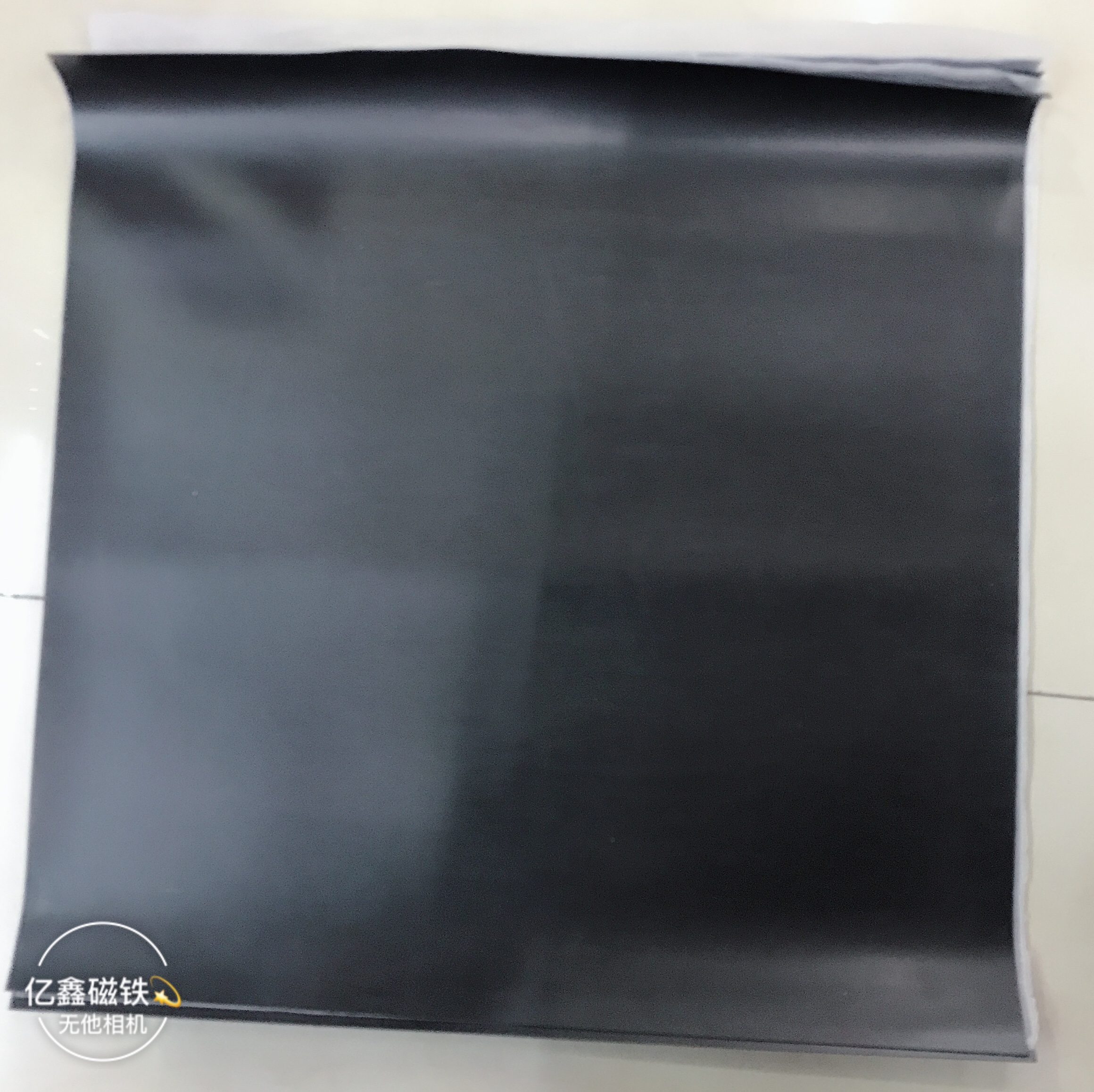 磁性冰箱贴 塑磁材料 PVC塑片立体凹凸工艺 软磁贴 外贸出口白底实物图