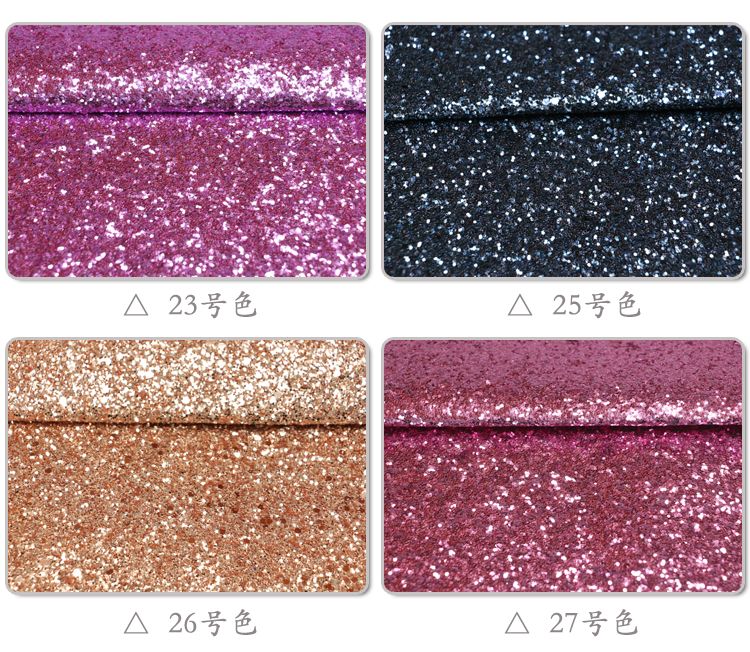 Factory direct sales of scallion powder, glitter shoe materials, sequined glitter, scallion powder artificial leather, Glitter pu leather fabric detail image 9
