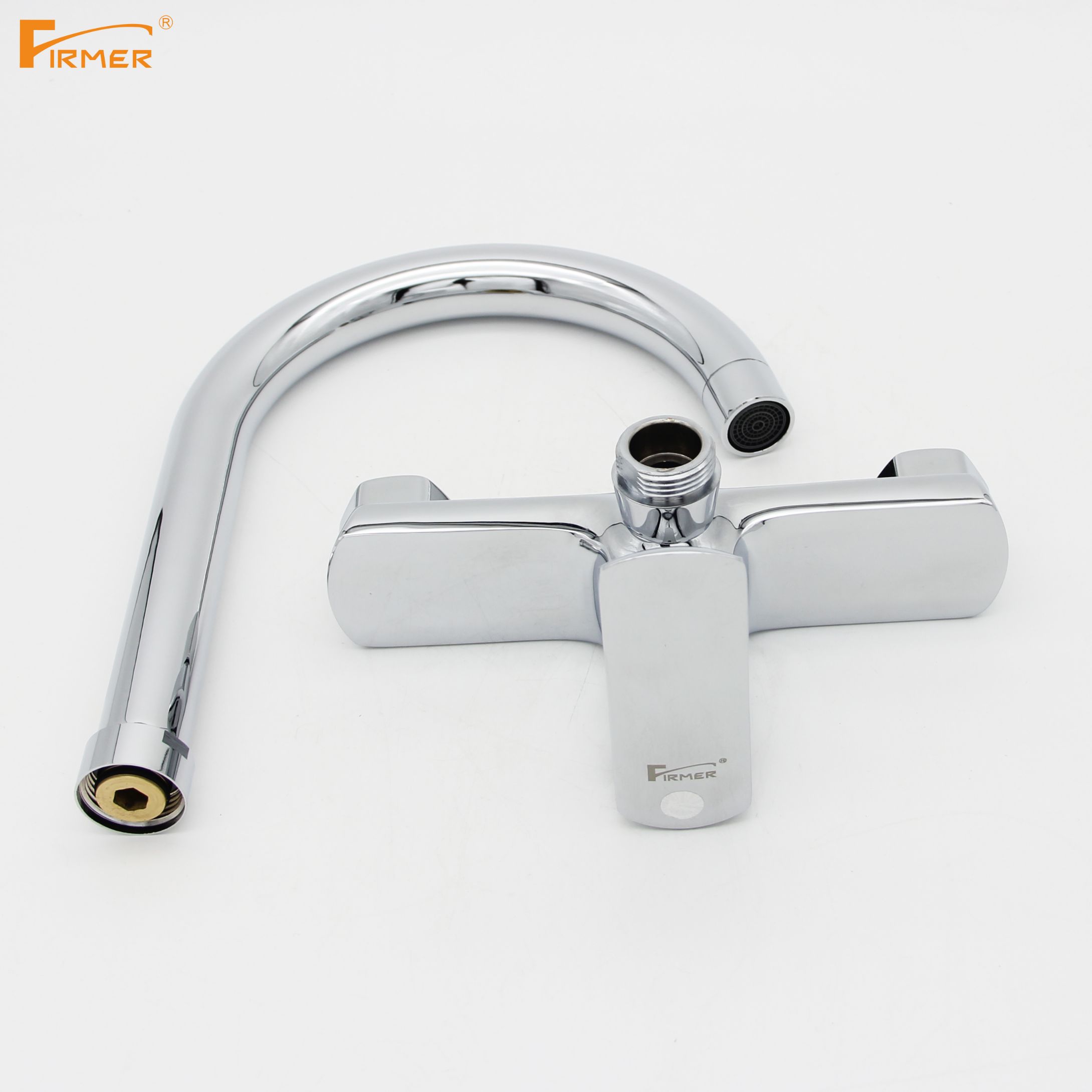 FIRMER all copper hot and cold faucet kitchen wash basin switch sink faucet face basin can rotate details Picture