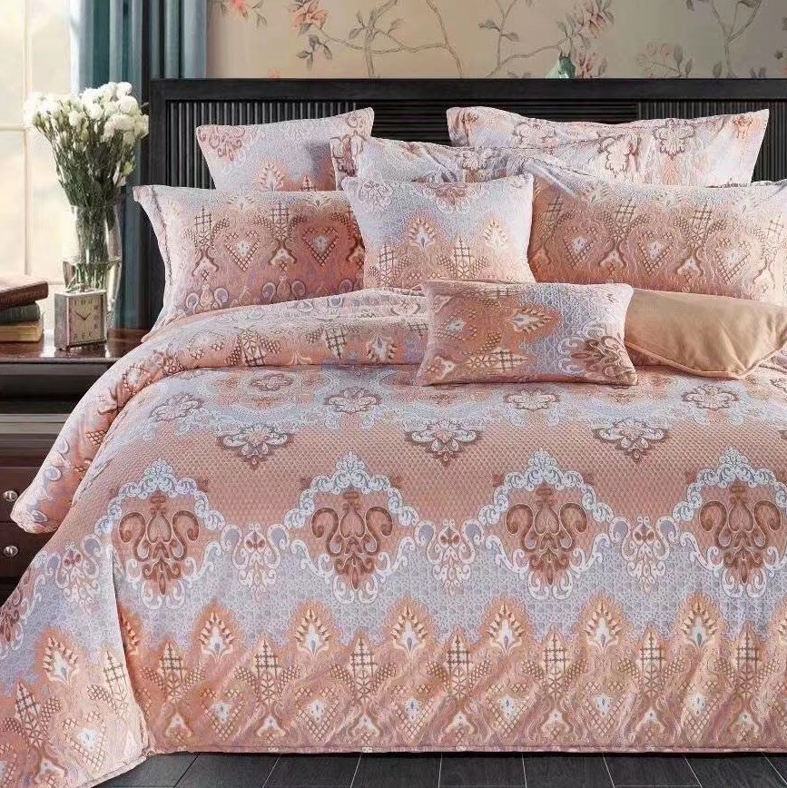 Printed baby plush four-piece set