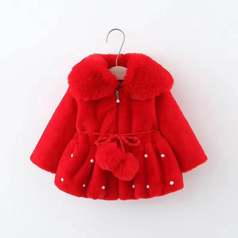 冬季女童毛绒外套3至5岁产品图