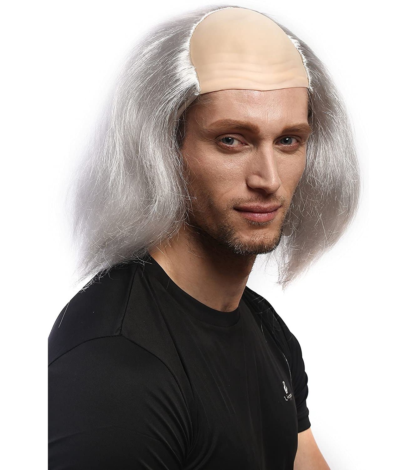 A funny and strange wig from a bald old man pic 1