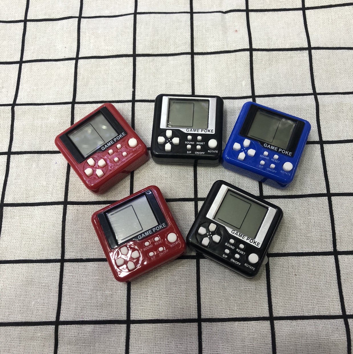 JD666 Tetris game console, educational toy, mini handheld game console, for export