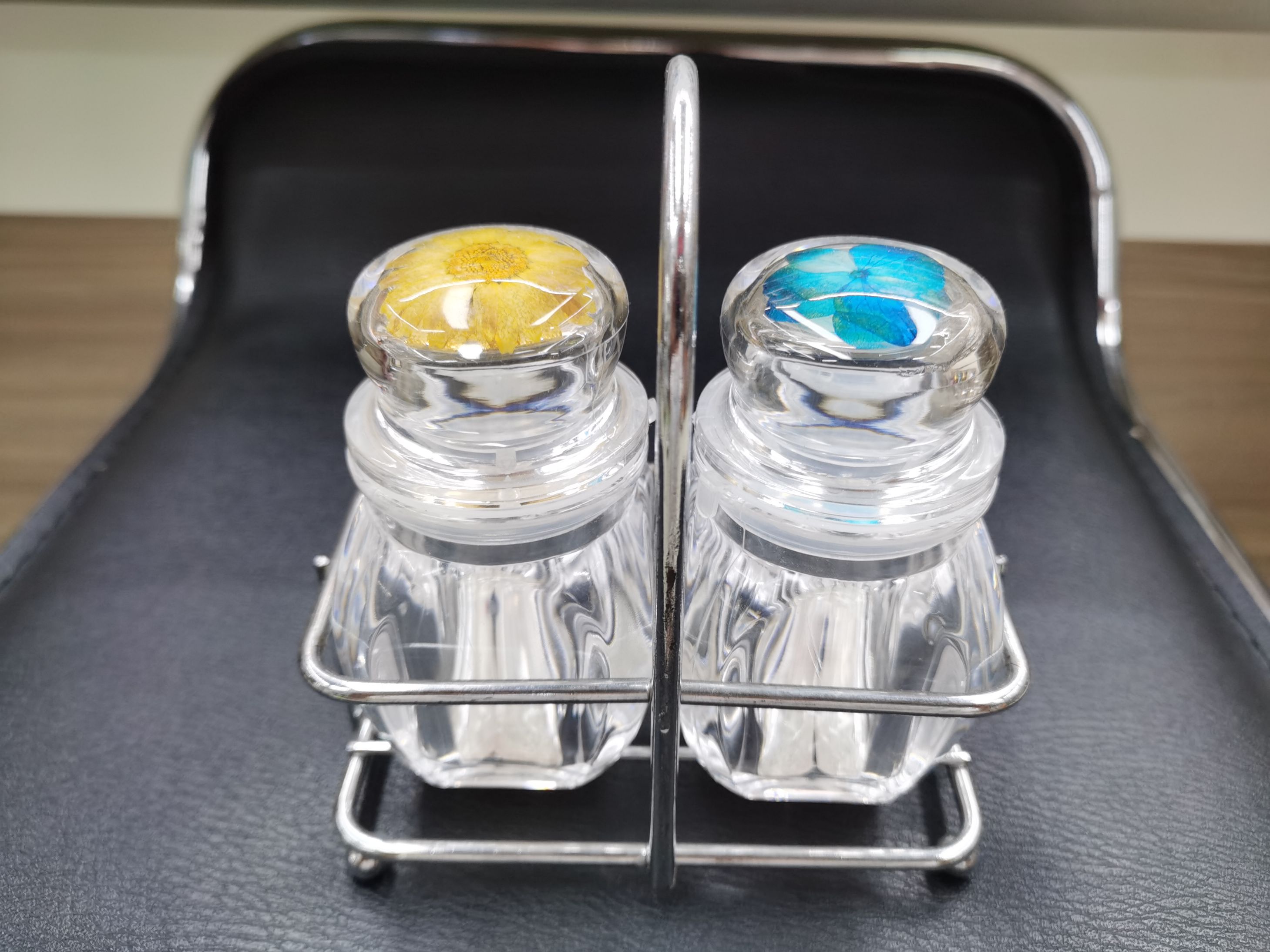 Acrylic set seasoning jars and bottles details Picture