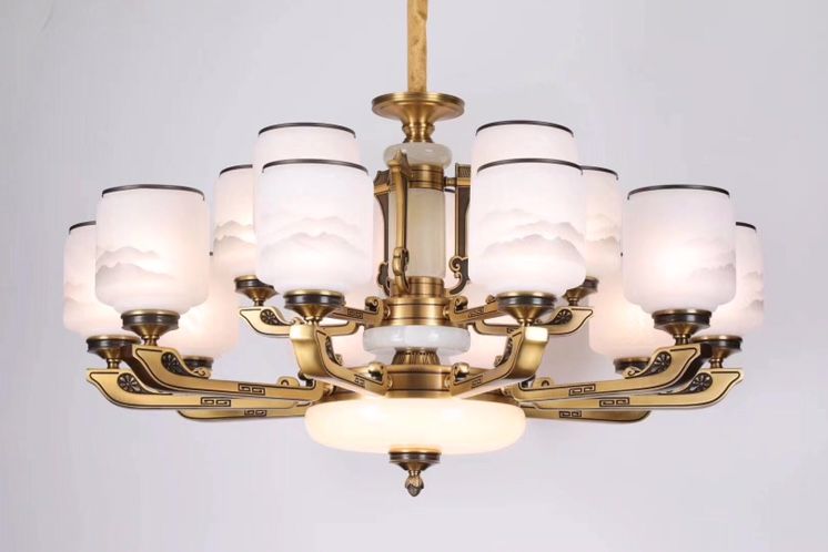 国潮系列鼎居灯饰忆江南-10+5欧式吊灯现代简约新款客厅灯创意家居卧室餐厅灯详情1