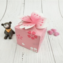 现货纸盒 欧式粉色喜糖盒 樱花糖果盒 厂家包装盒定制