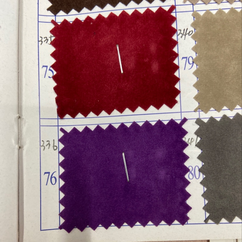 紫色鹿皮绒布料服装布料装饰品工艺品多款多色可选