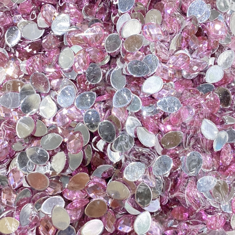 Pink water drop diamond DIY clothing jewelry accessories thumbnail